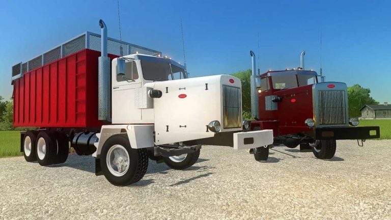 Peterbilt Flatbed Ar Truck V Fs Mod Farming Simulator Mod